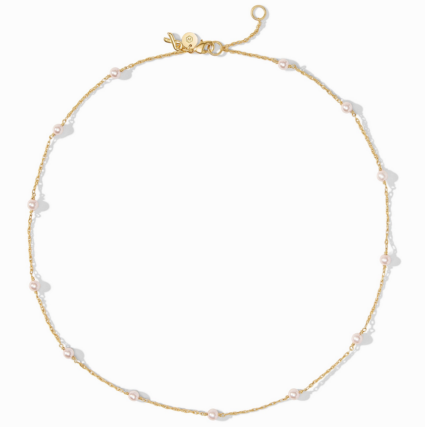 Julie Vos The Pink Delicate Station Necklace