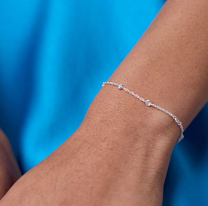 Julie Vos Celeste Delicate Bracelet - Silver
