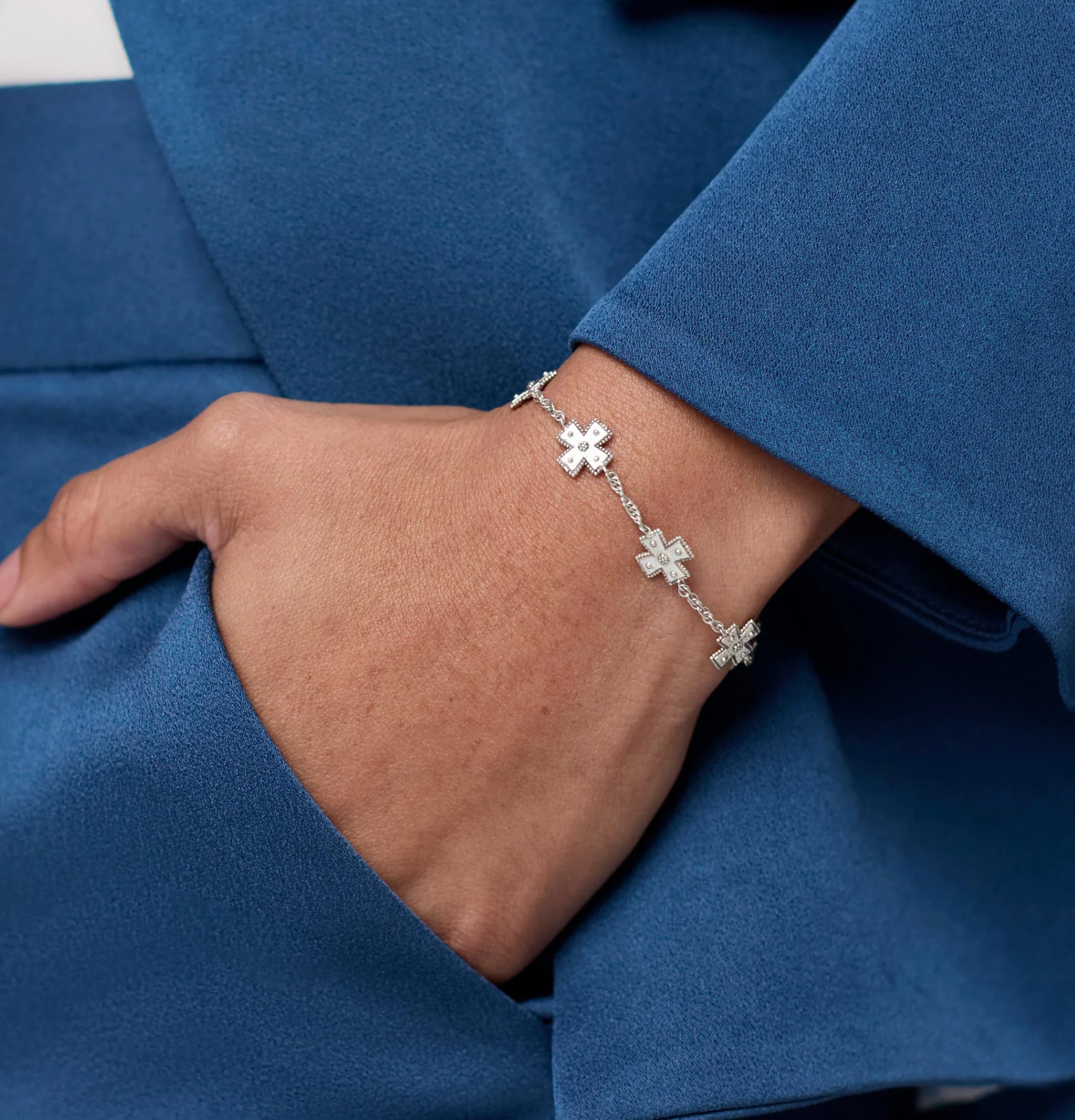 Julie Vos Canterbury Delicate Bracelet - Silver