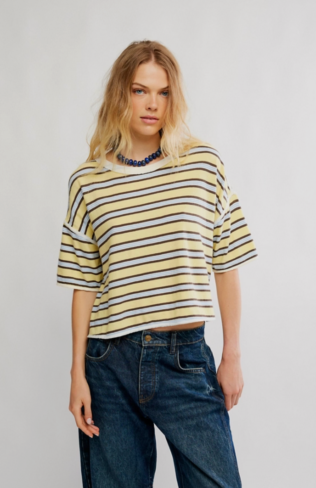 Free People Clean Rugby Tee