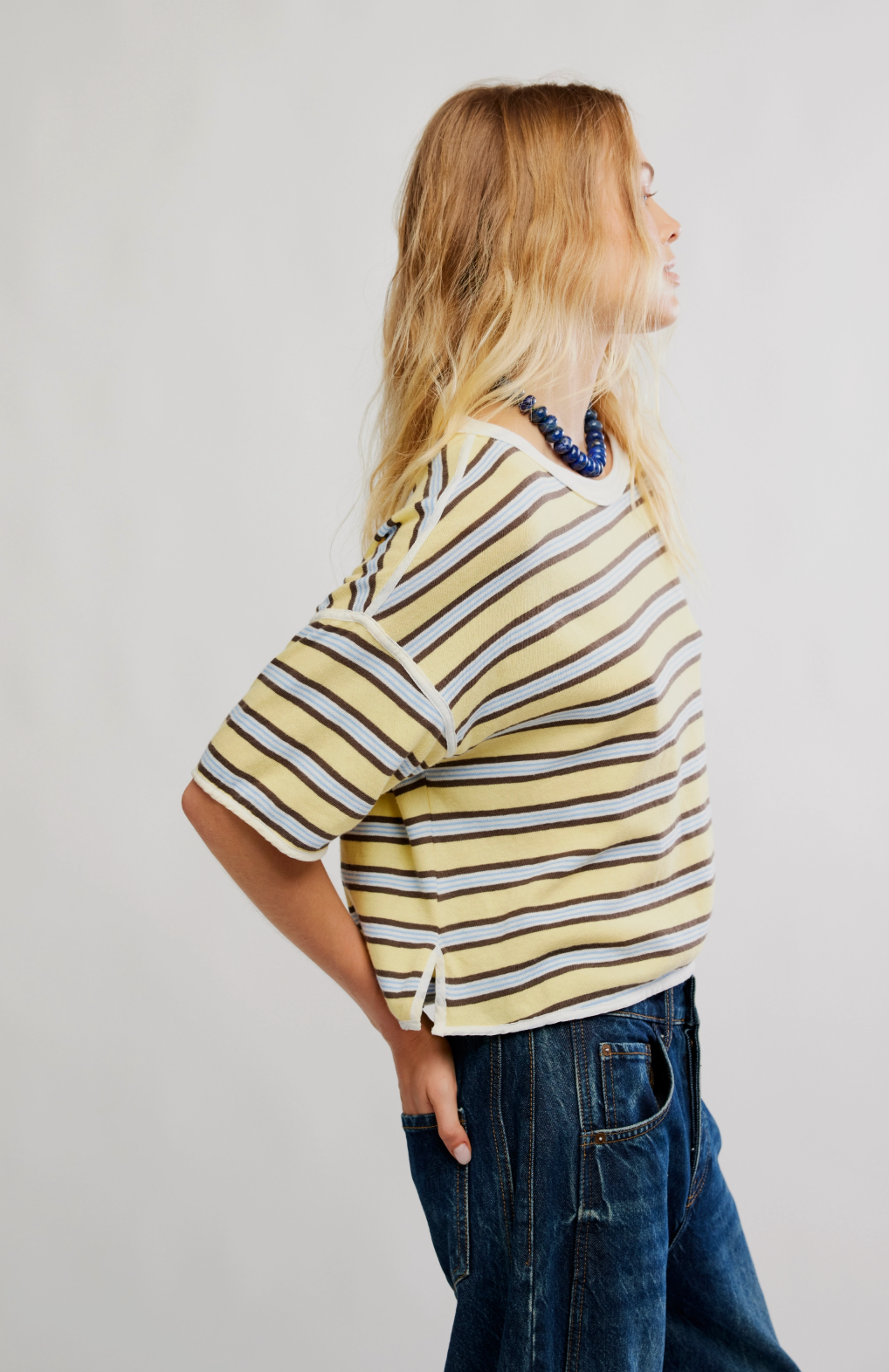 Free People Clean Rugby Tee