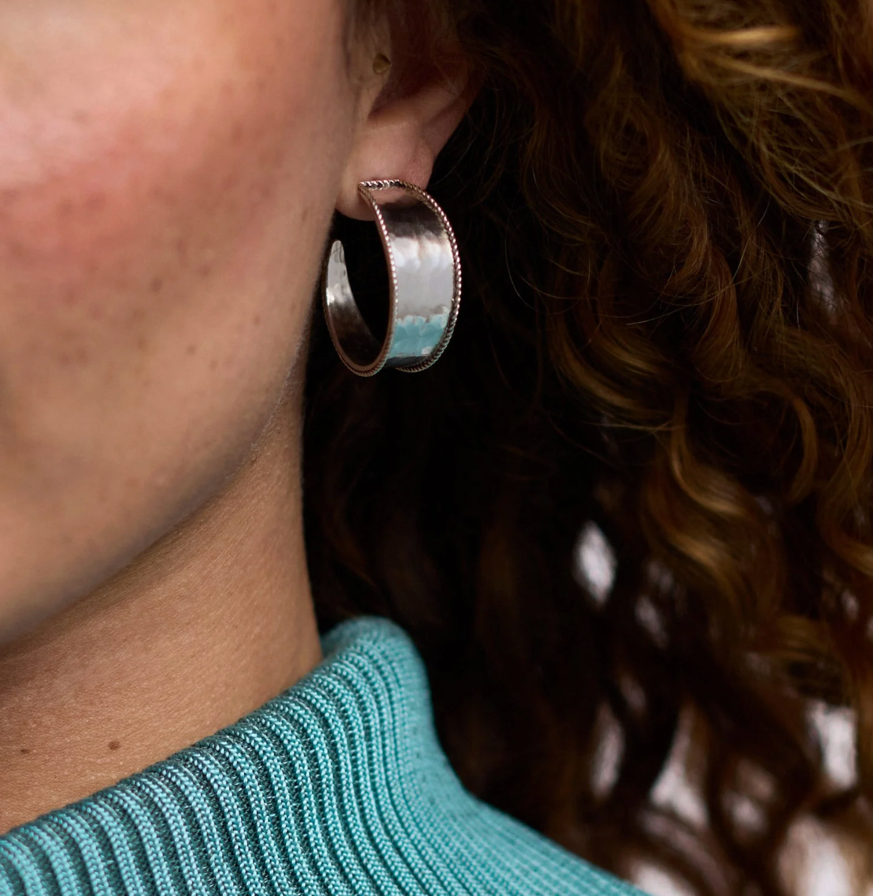 Julie Vos Savoy Hoop - Silver