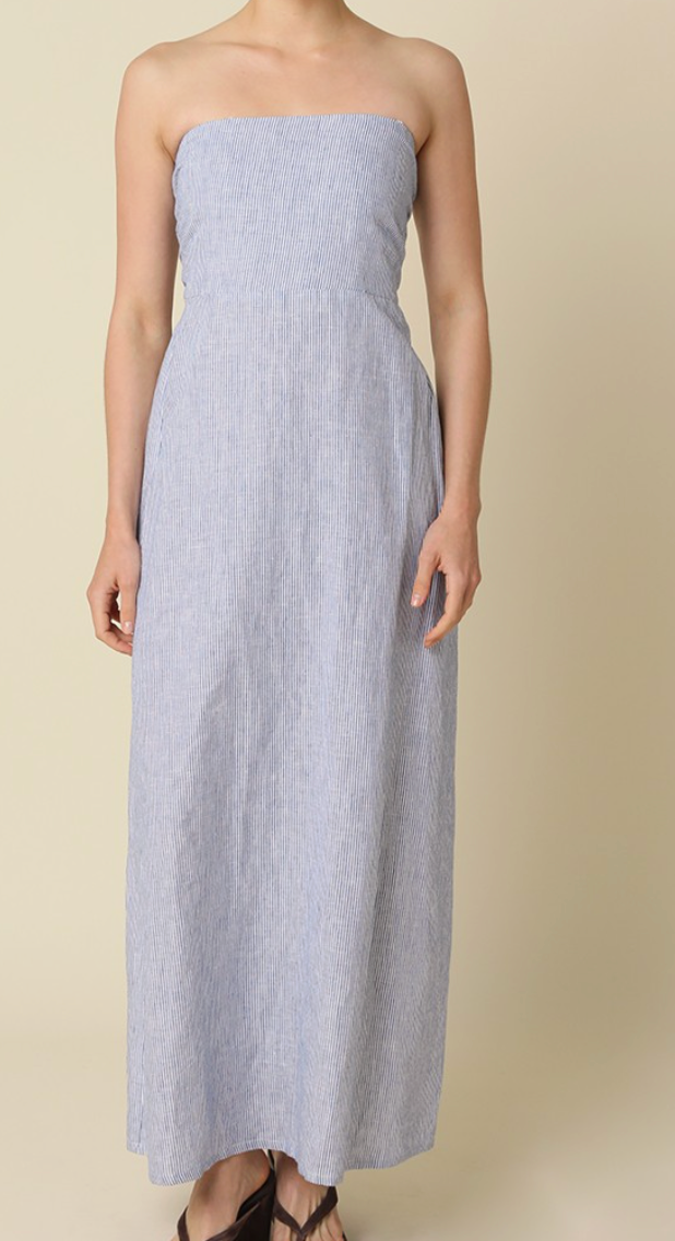 Darla Denim Striped Dress - FINAL SALE 40% OFF IN CART