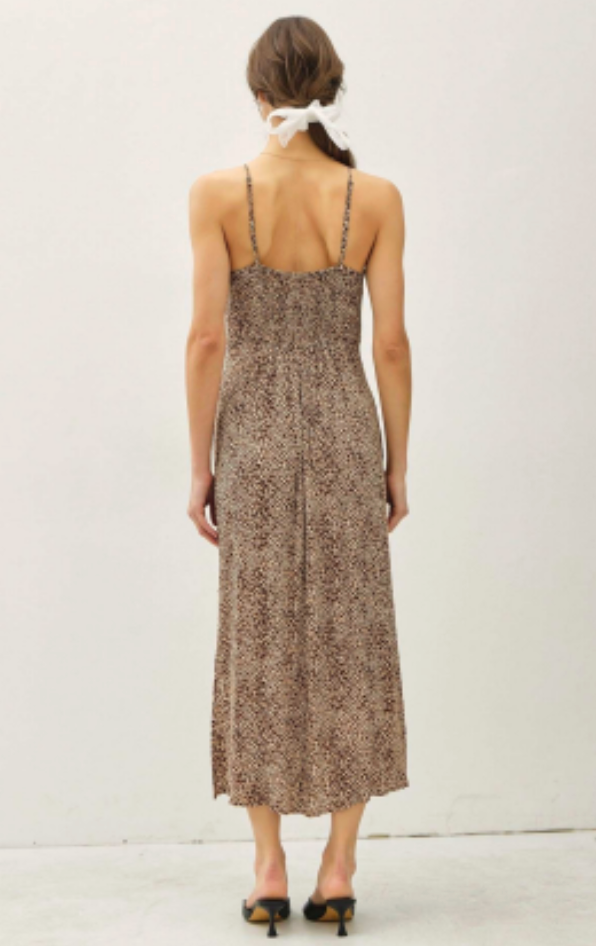 Margot Leopard Midi Dress