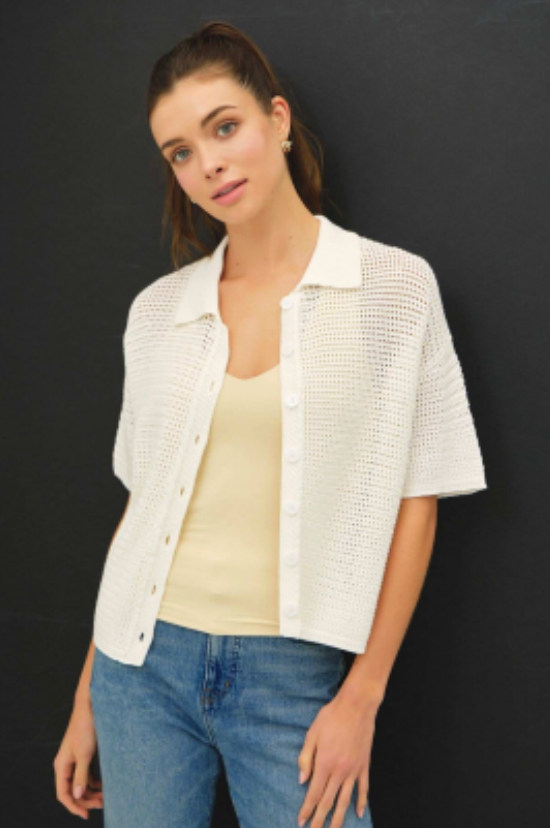 Lilly Boxy Crochet Knit