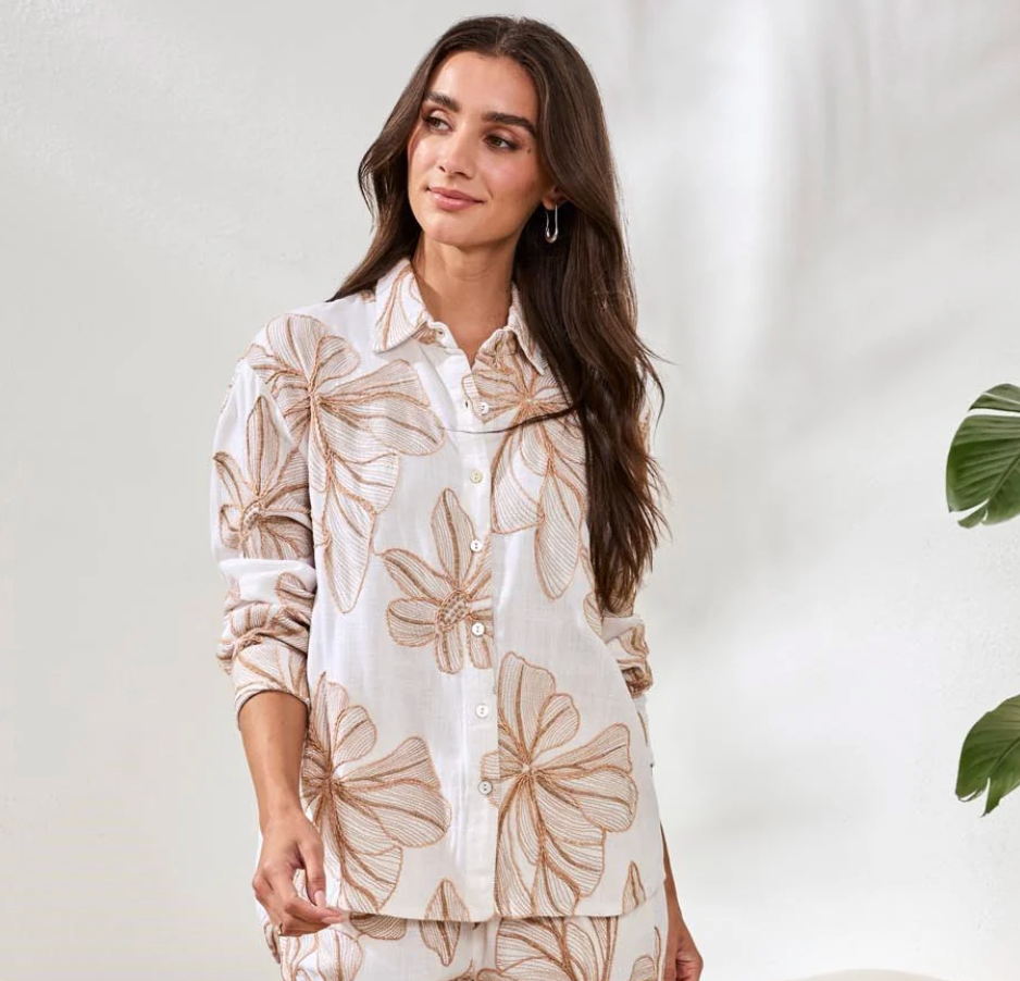 Tribal Cannes Embroidered Top