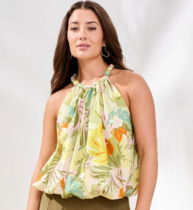 Tribal Amalfi Bubble Hem Top - FINAL SALE 40% OFF IN CART