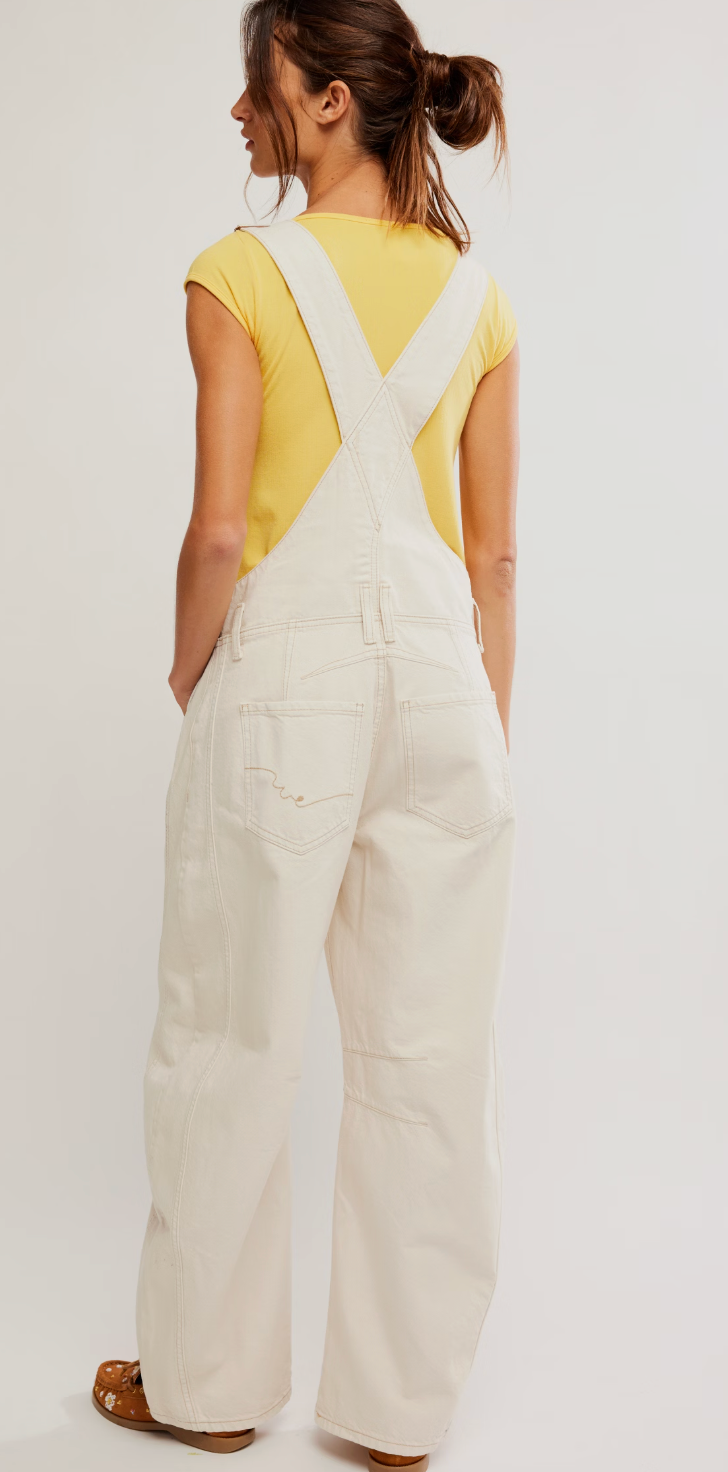 Free People Good Luck Overall - Milk