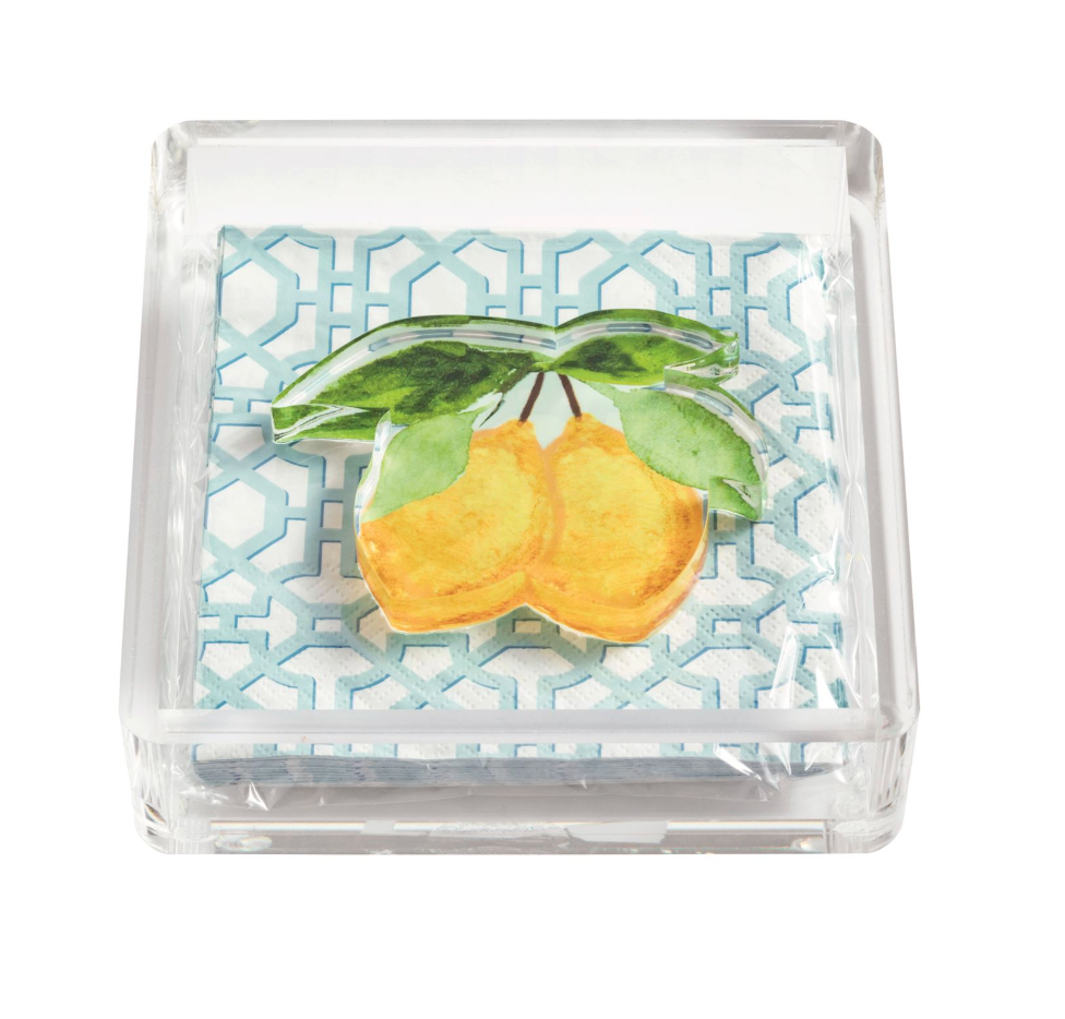 Acrylic Lemon Garden Napkin Set