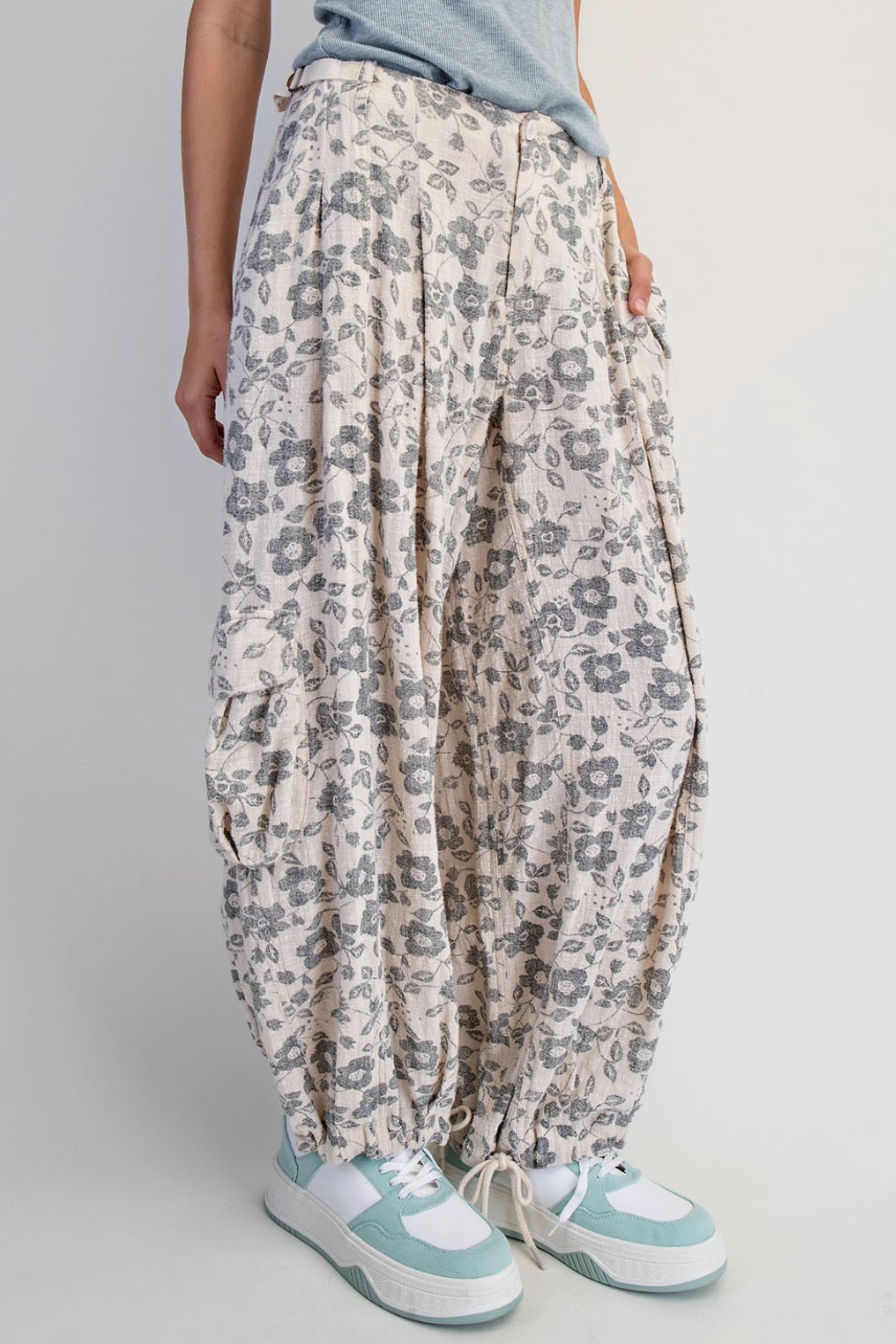 Flora Printed Utility Pants