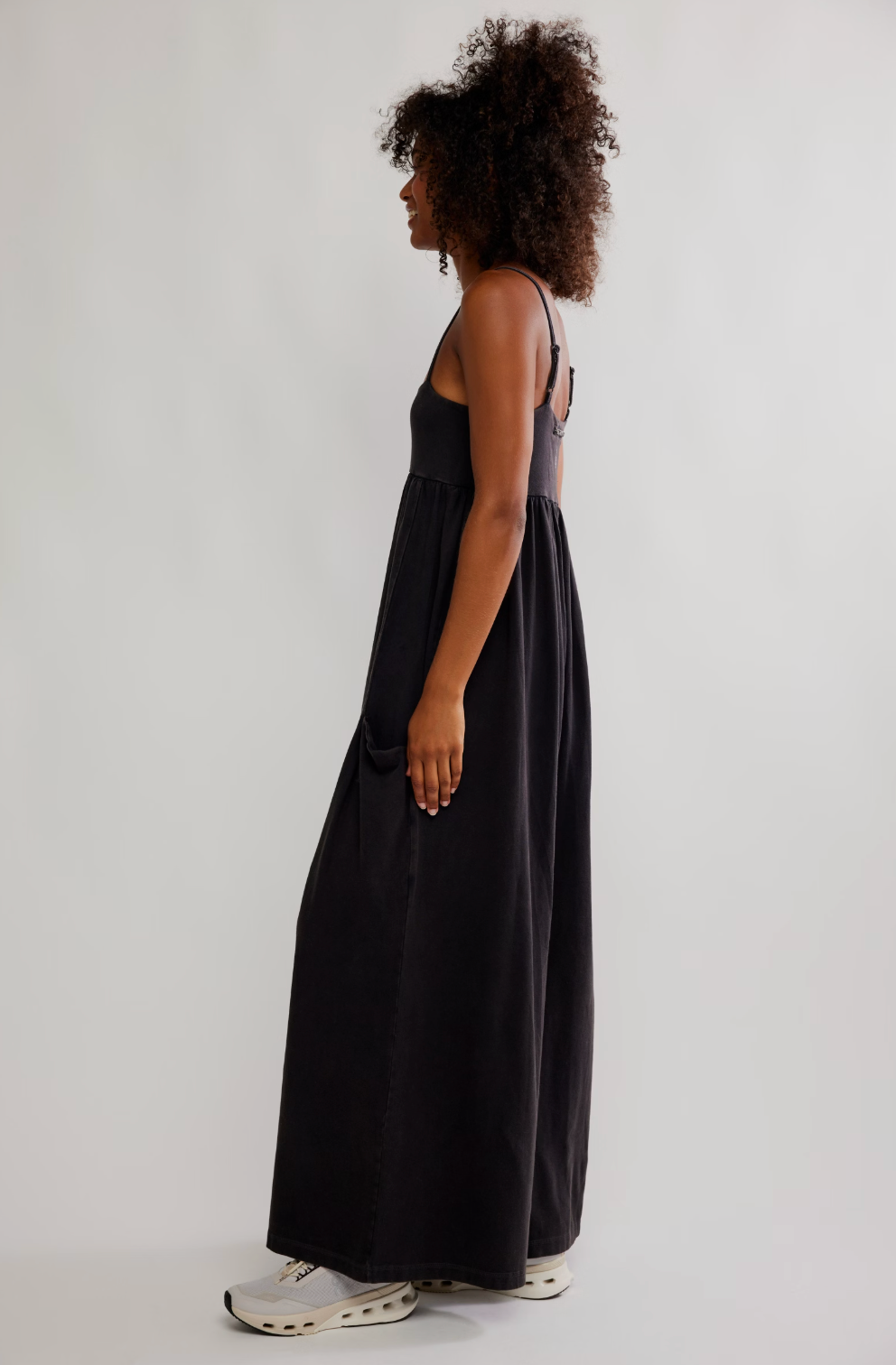 Free People Hot Shot Strappy Onesie 2 - Black