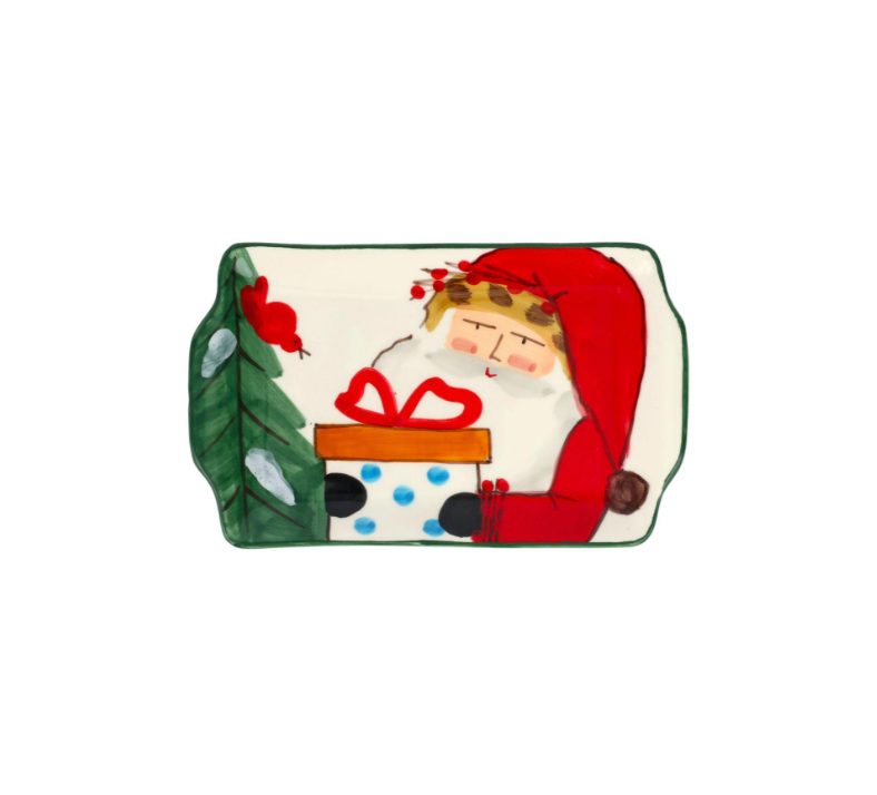 Vietri Old St. Nick 2026 Limited Edition Rectangular Plate