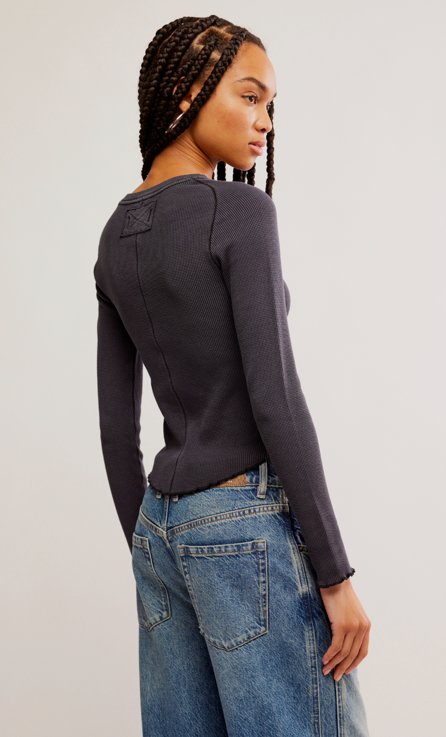 Free People Easy Does It Tee - Black
