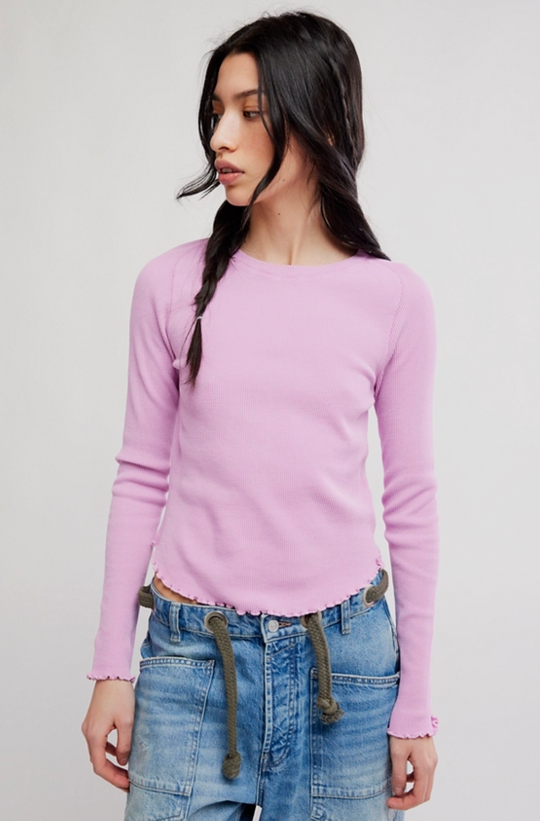 Free People easy Does It Tee - Hummingbird Pink