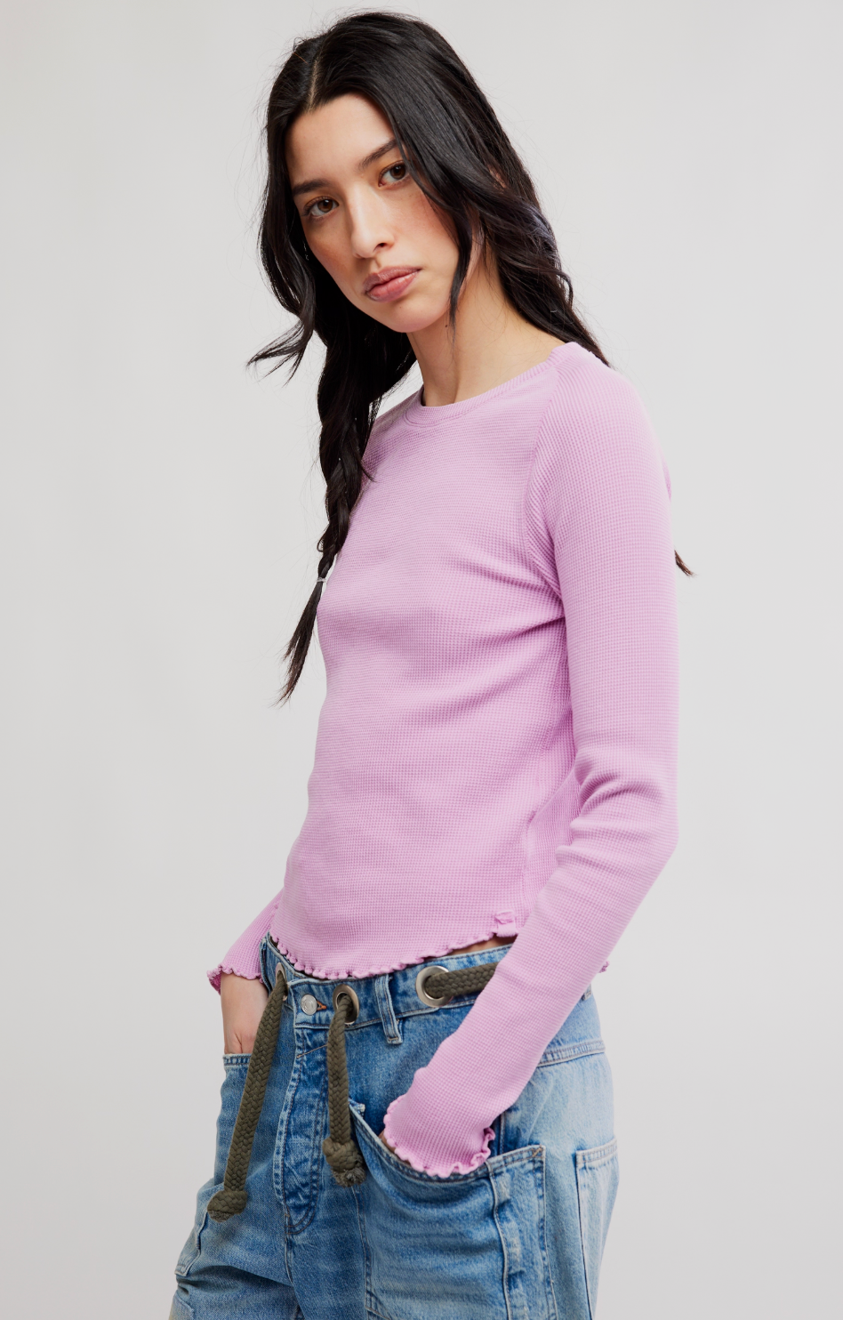Free People easy Does It Tee - Hummingbird Pink
