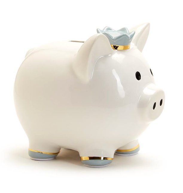Piggy Bank with Crown