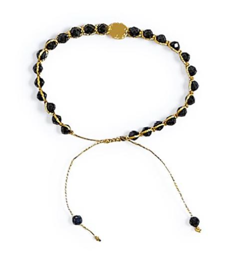 Golden Clover Stone Bracelet