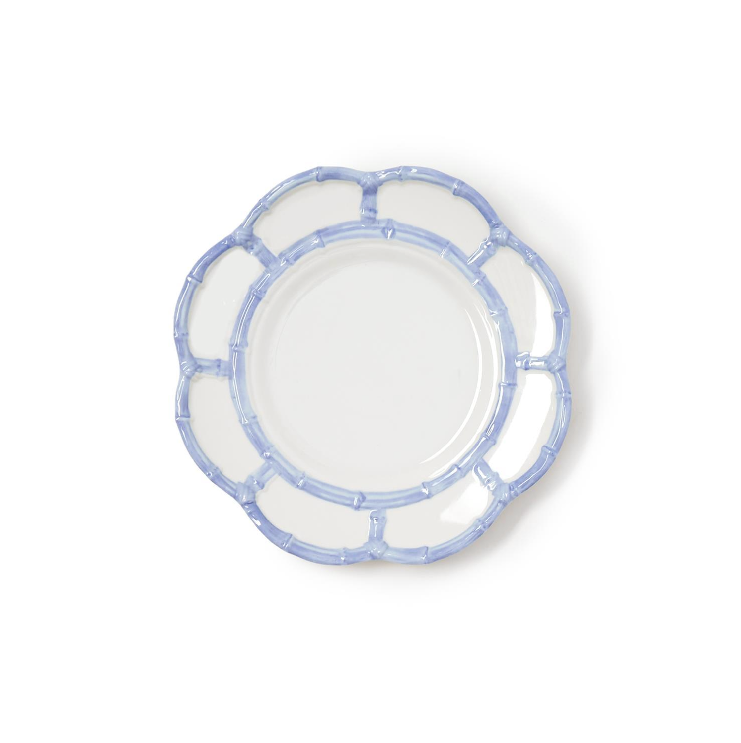 French Blue Bamboo Salad Plate Set of 4