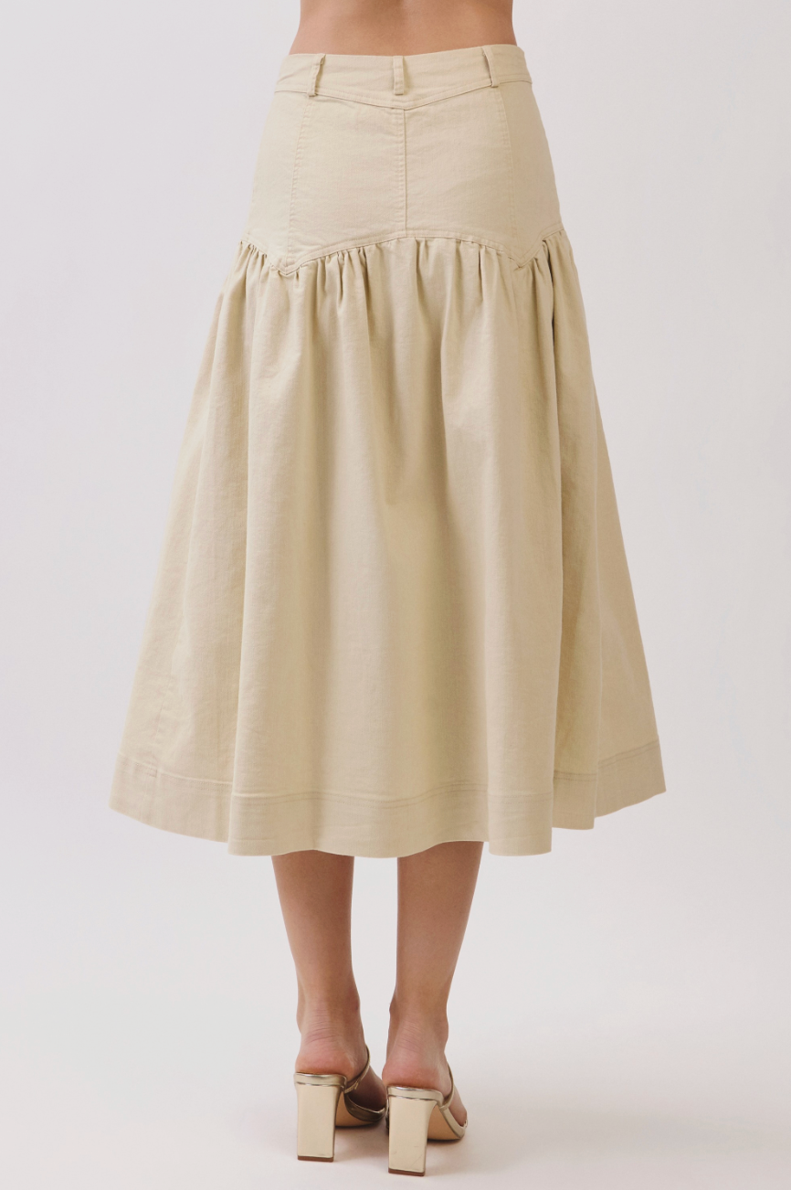 Oyster Bay Peplum Top & Drop Waist Skirt Set
