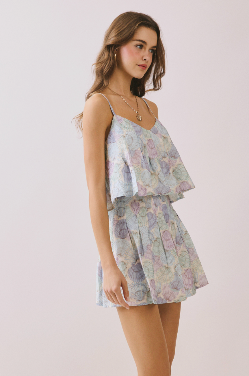 Seashell Sky Tank & Skirt Set