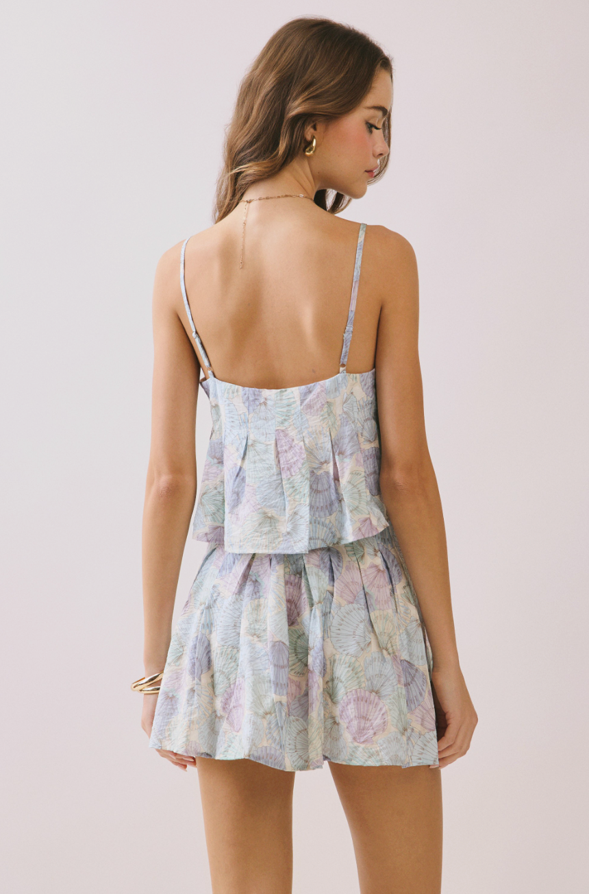 Seashell Sky Tank & Skirt Set
