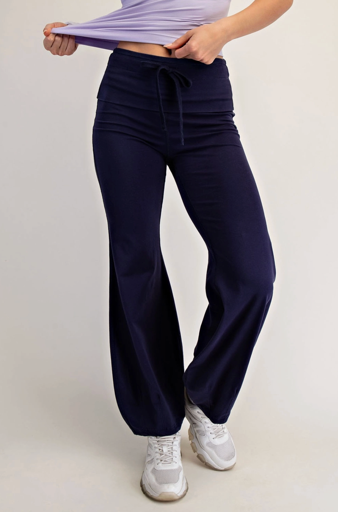 Carrie Cotton Lycra Bubbled Flare Pants