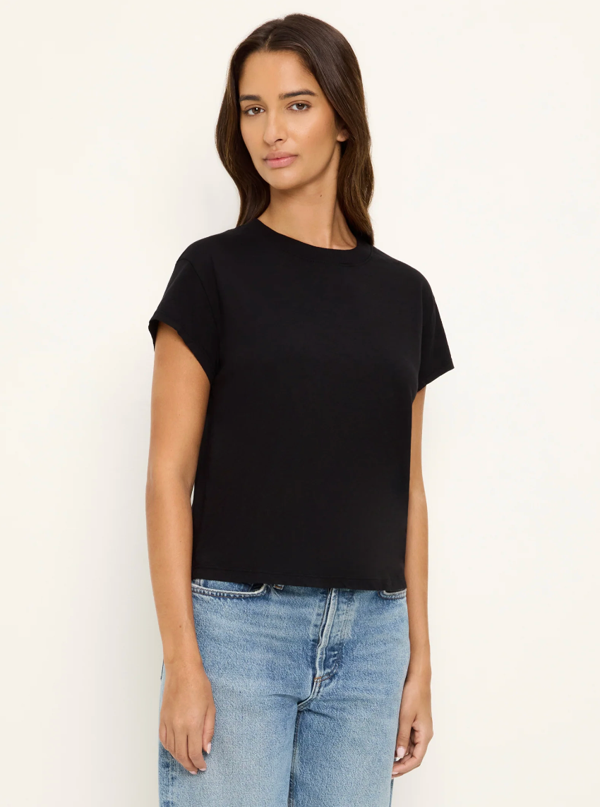 Michael Stars Grayson Cropped Crew Neck Tee