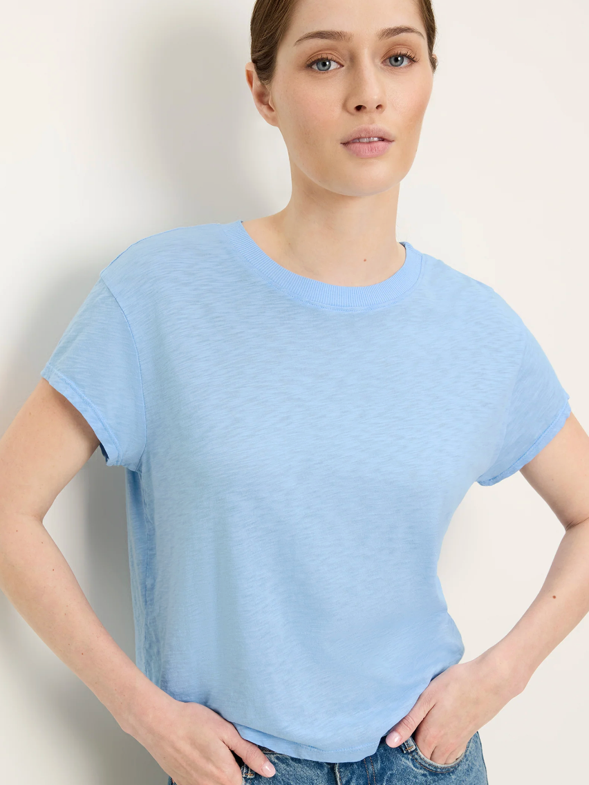 Michael Stars Grayson Cropped Crew Neck Tee