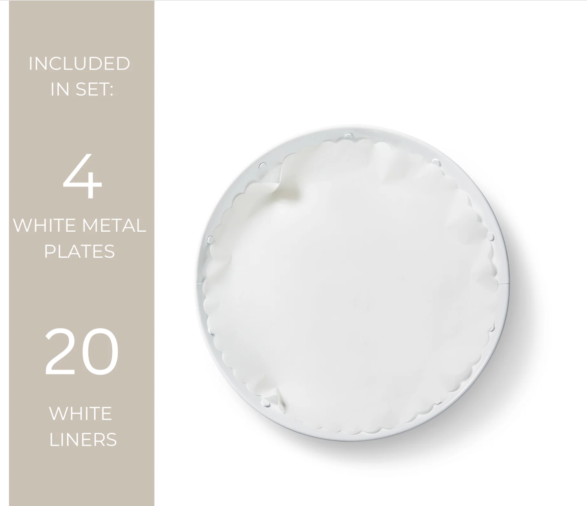 White Metal Plates