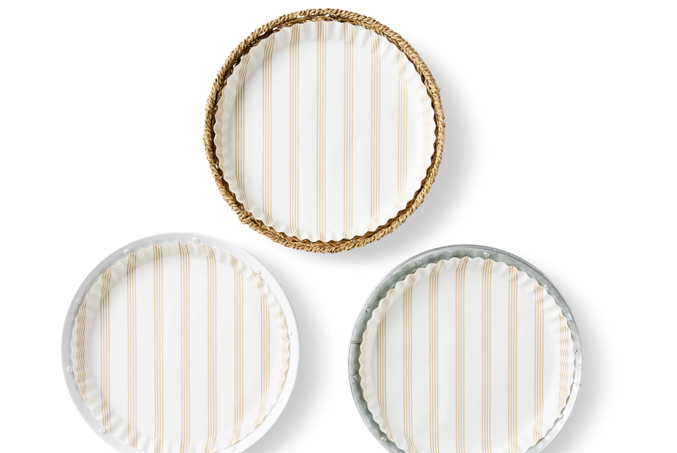 Sandy Stripes Preformed Plate Liners