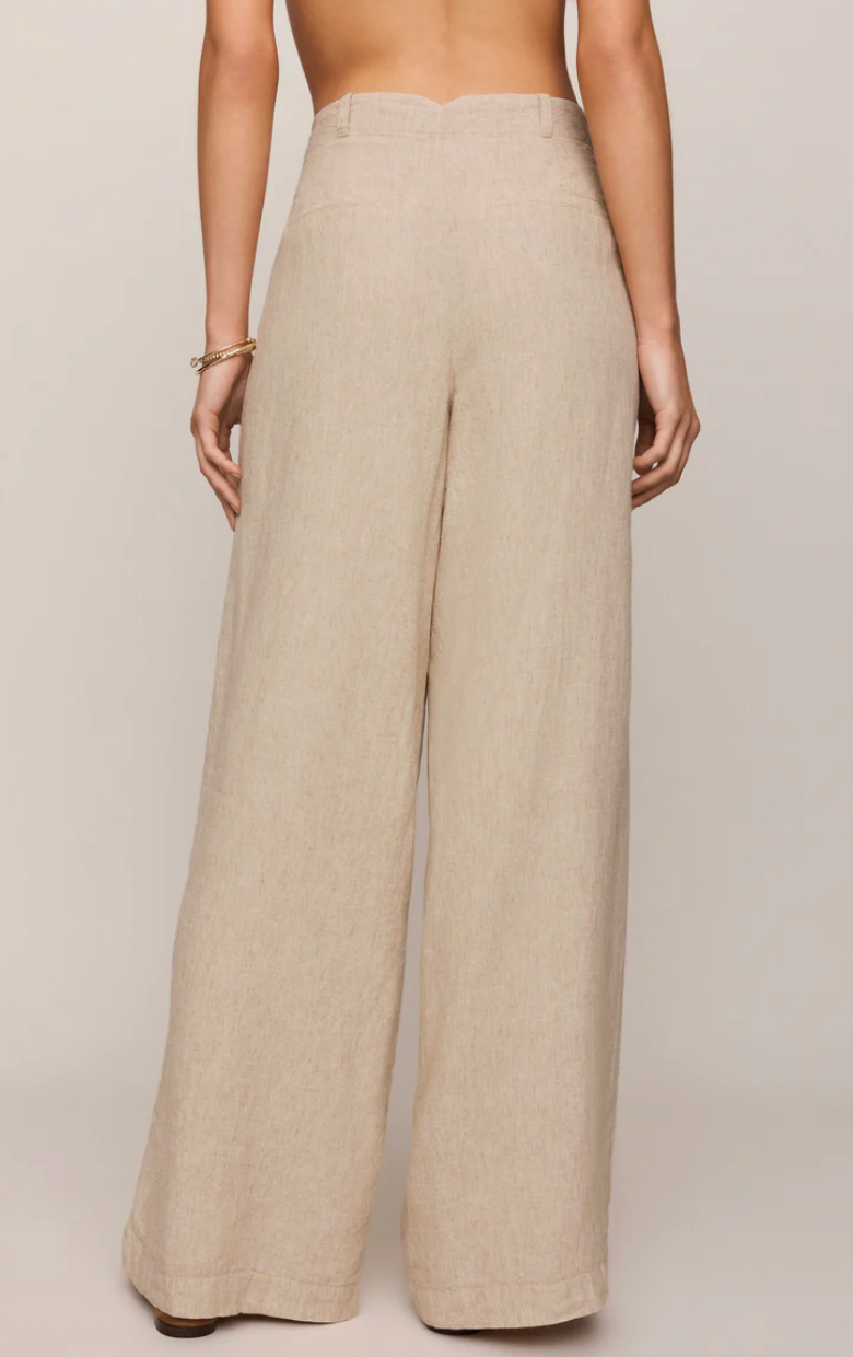 Z Supply Magnolia Wide Leg Linen Trouser Pant