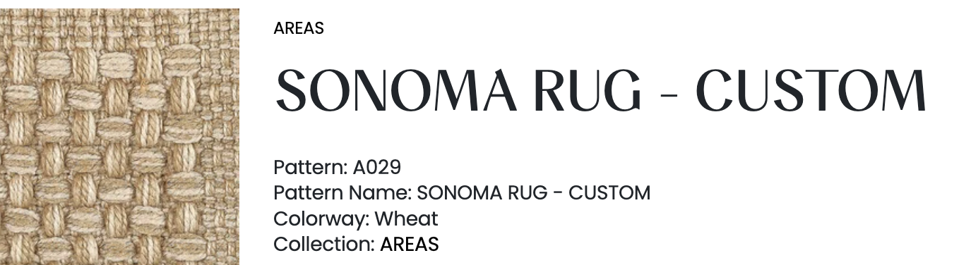 Sonoma Rug-Custom Color: Wheat