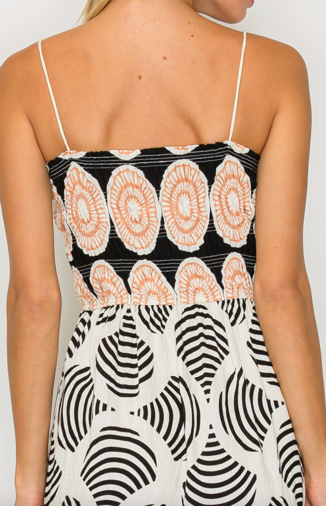 Midnight Shell Smock Midi Dress