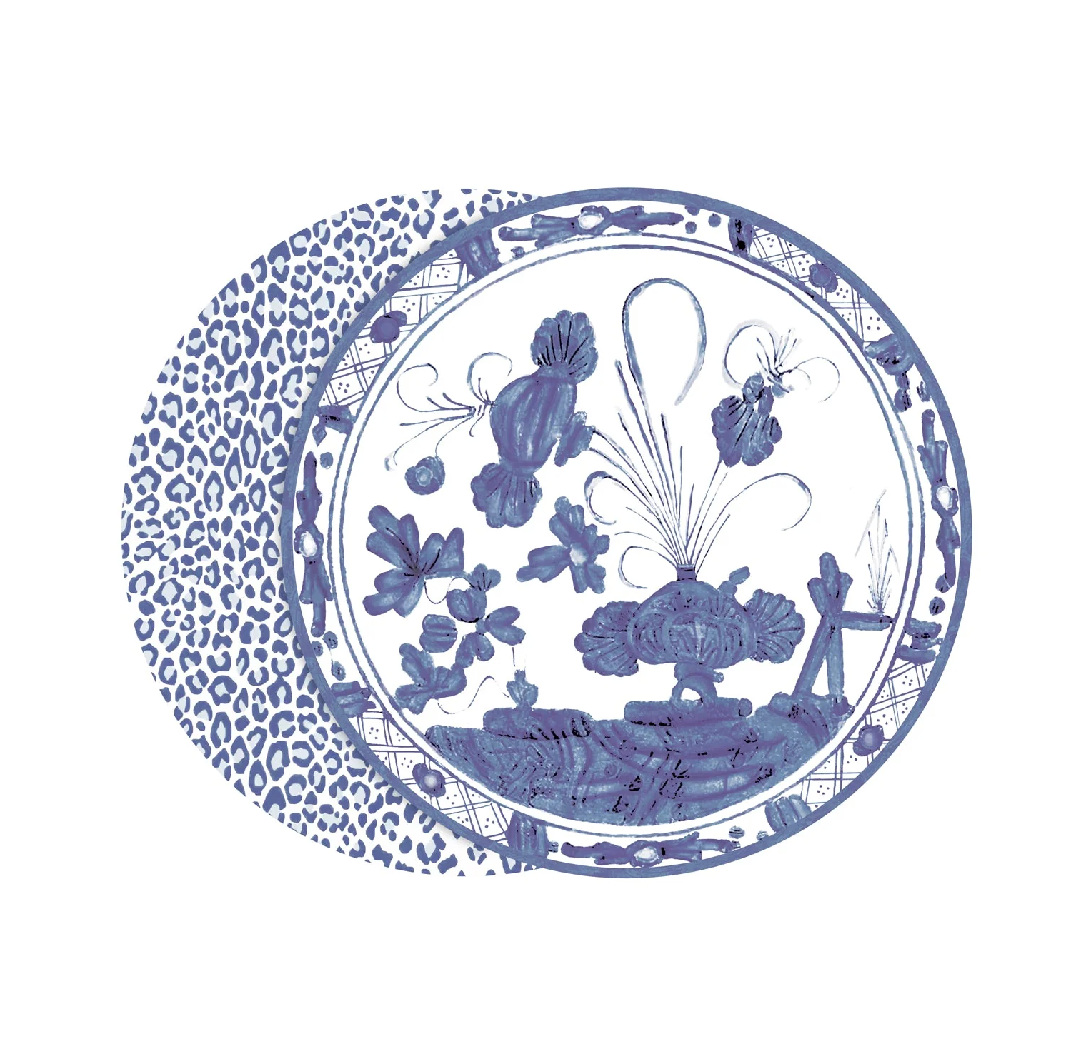 VIDA Faenza & Leopard Reversible Placemats - Set of 4