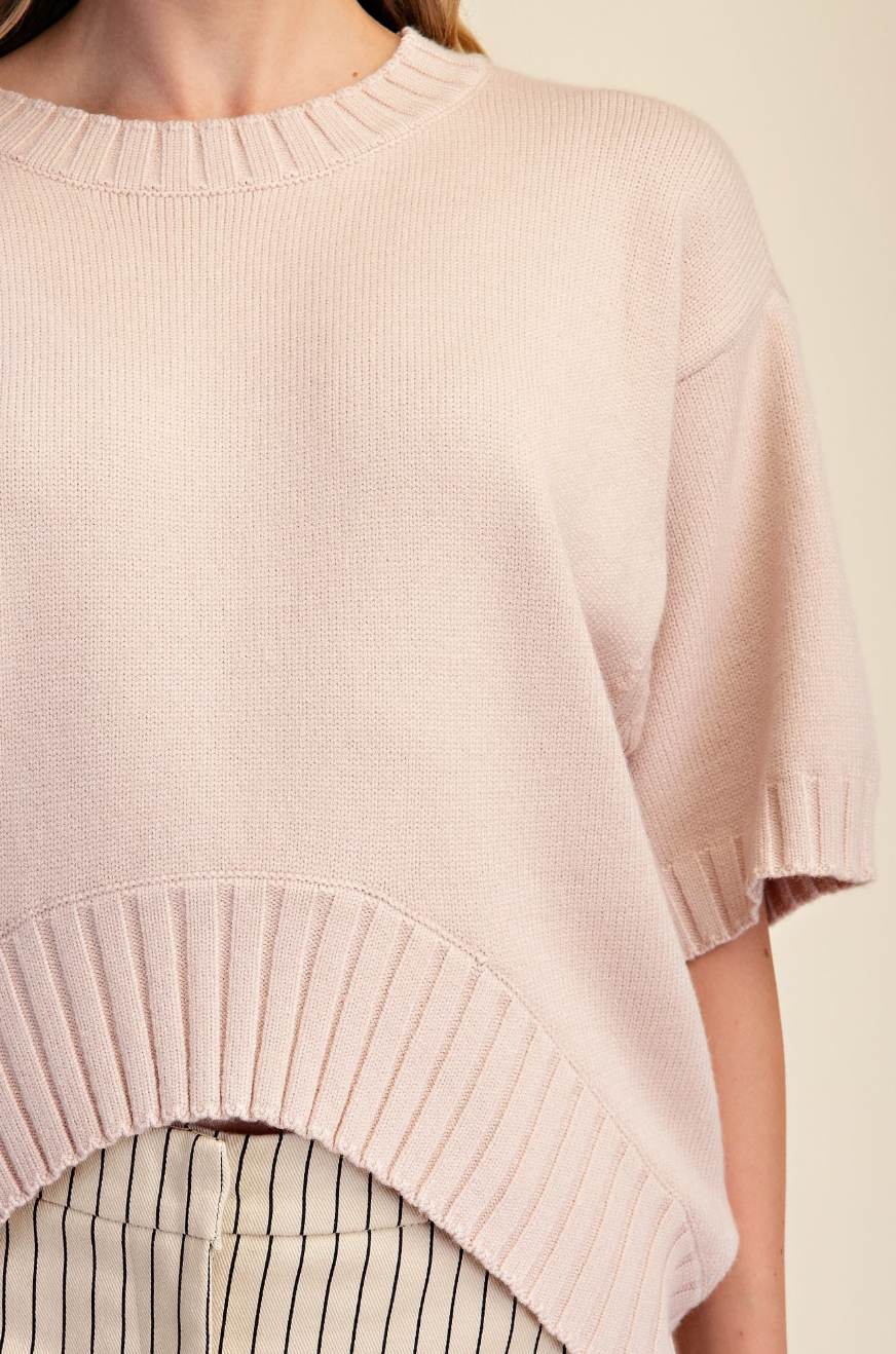 The Downtown Asymmetric Knit Sweater