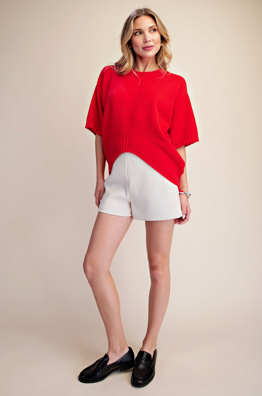 The Downtown Asymmetric Knit Sweater
