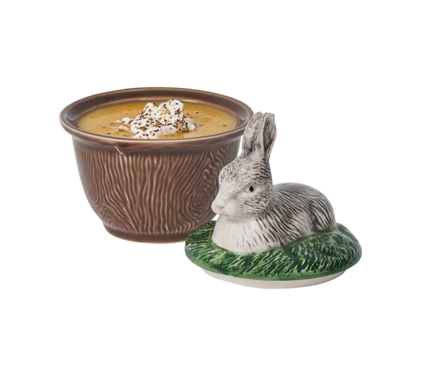 Forest Walk Rabbit Bowl w/ Lid