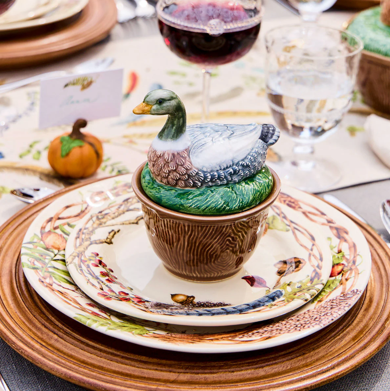Forest Walk Duck Bowl w/ Lid
