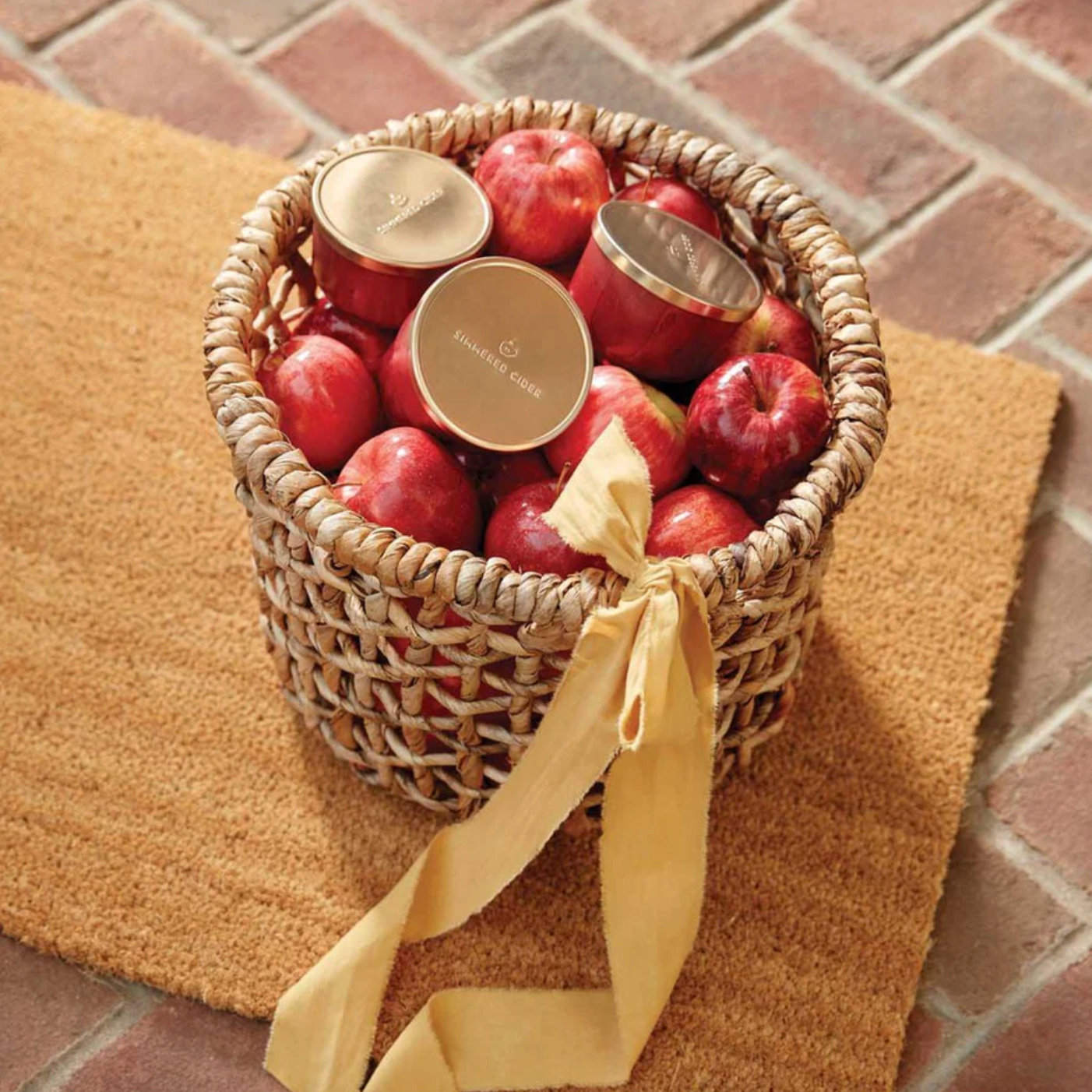 Thymes Simmered Cider Candle Tin w/ Gold Lid