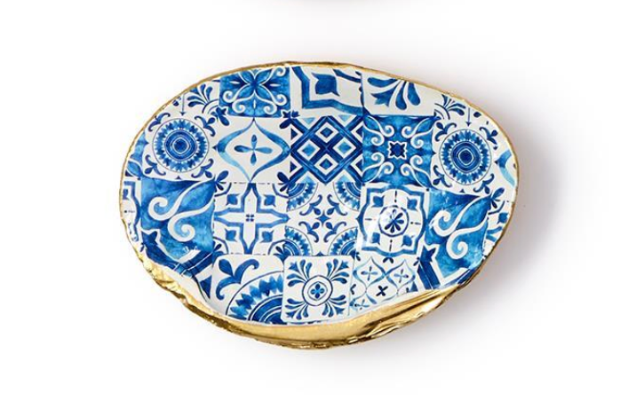 Painted Shell Trinket Dish