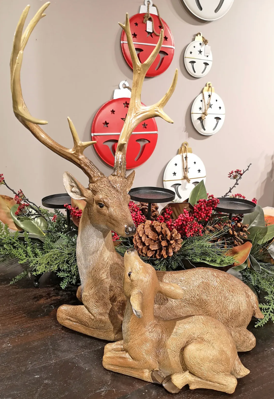 Sitting Deer Mother and Fawn Set Only