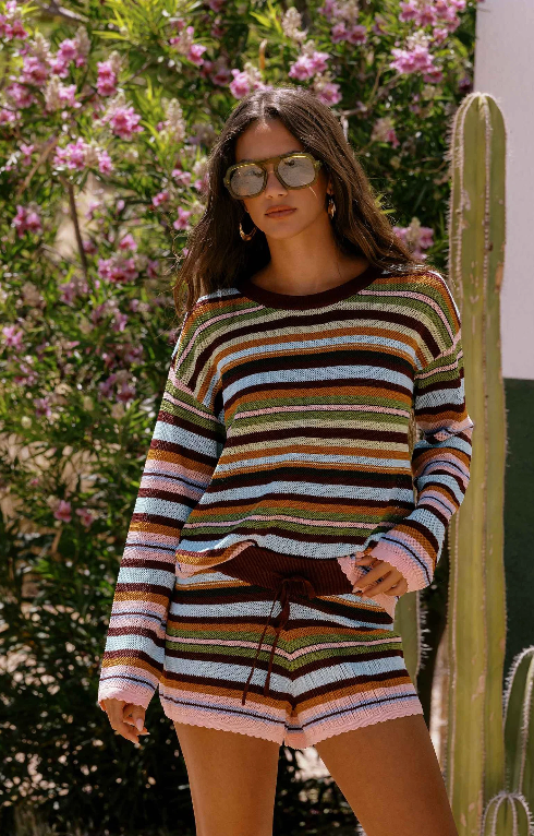 Beach Sweater Paradise Stripe