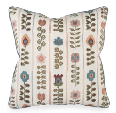 Lorraine Rose Feather Down Pillow