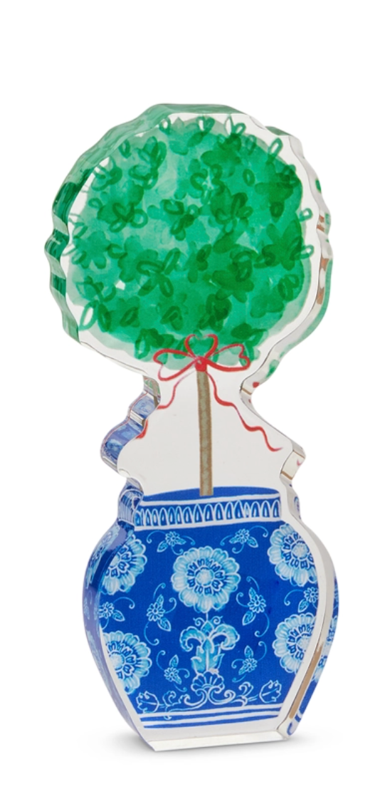 Holiday Topiary Acrylic Cut Out