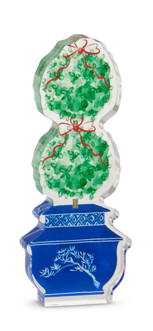 Holiday Topiary Acrylic Cut Out