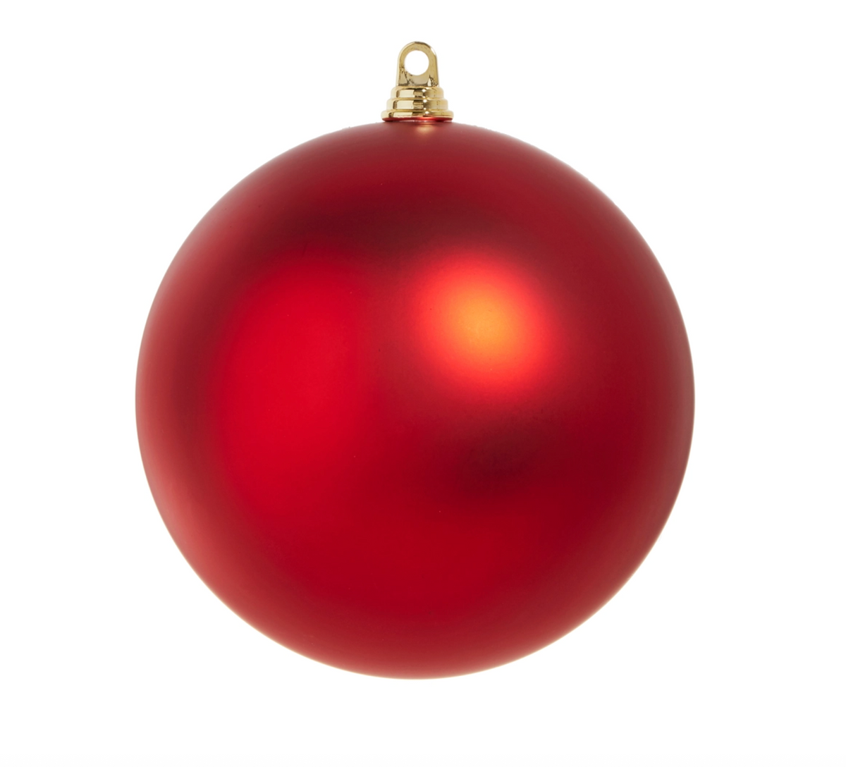 10" Matte Red Ball Ornament