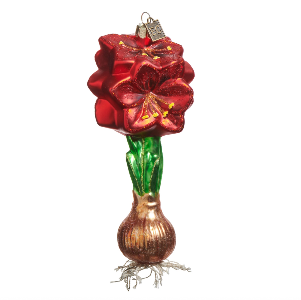 Red Amaryllis Bulb Ornament