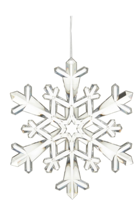 Clear Acrylic Snowflake Ornament