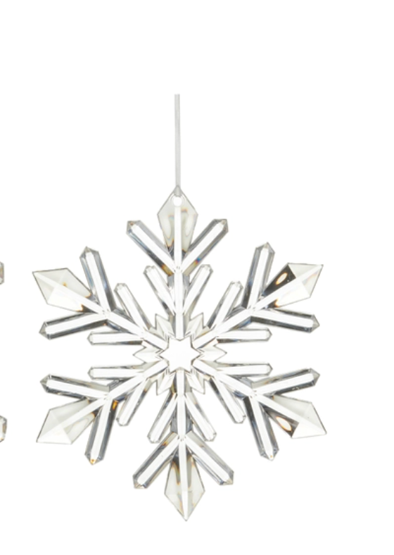Clear Acrylic Snowflake Ornament