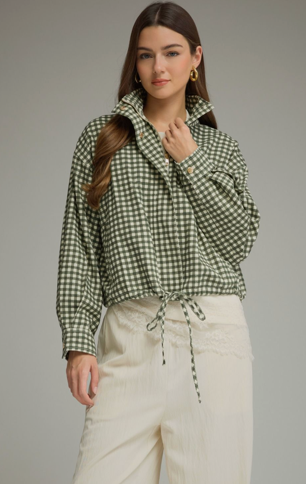 Gingham Getaway Jacket
